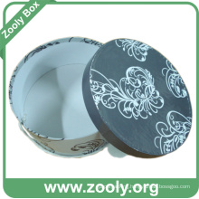 Printed Round Keepsake Gift Box / Decorative Paper Hatbox